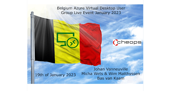Belgium Azure Virtual  Desktop User Group January 2023 live event