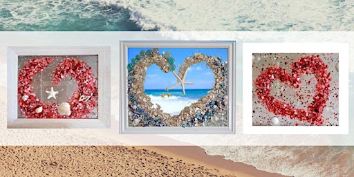 Galentine's or Valentine's Heart Beach Resin Design (or other Beach Design)