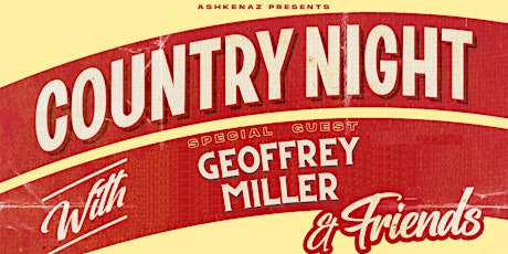 Country Night with Geoffrey Miller