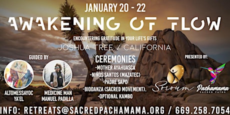 3-Day Sacred Medicine Ceremony Retreat - Awakening of flow