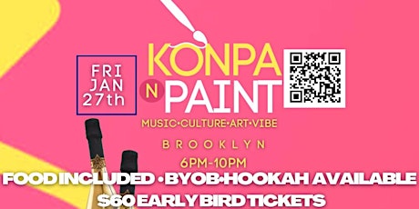 Paint Night:KONPA N PAINT MEETS BROOKLYN