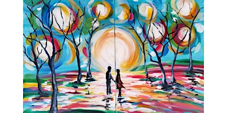 Couples Paint at Sol Stone Winery, Woodinville - "Art in the Park"