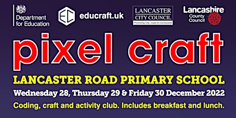 Pixel Craft: MORECAMBE - Winter Coding, Craft and Activity Club (ages 8-14)