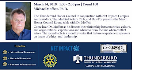 Honor Council Round Table: Michael Moffett primary image