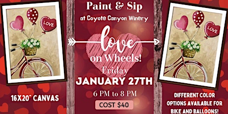 Love on Wheels Paint & Sip! (at Coyote Canyon)