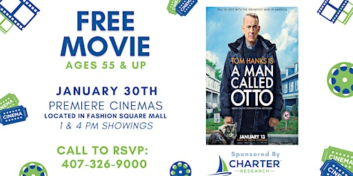 FREE MOVIE: 55 & Up - "A Man Called Otto" at Premiere Cinema