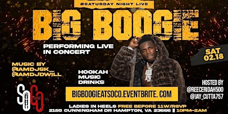 BIG BOOGIE PERFORMING LIVE IN CONCERT AT SOCO