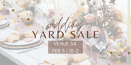 Wedding Yard Sale