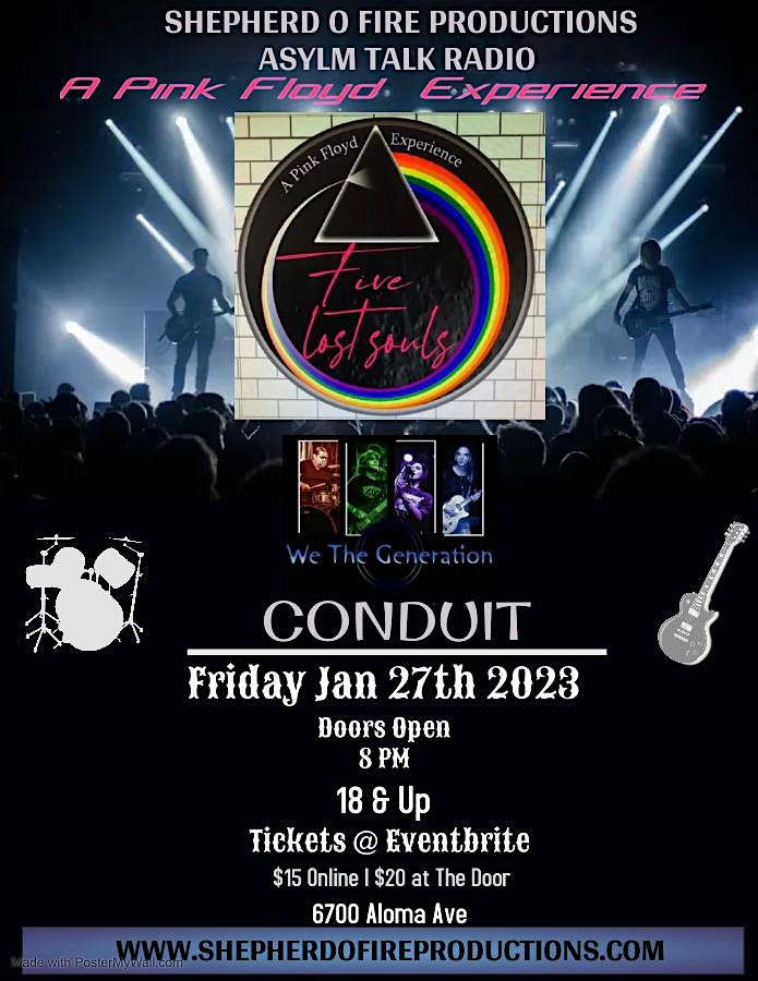 Five Lost Souls: A Pink Floyd Experience in Orlando at Conduit