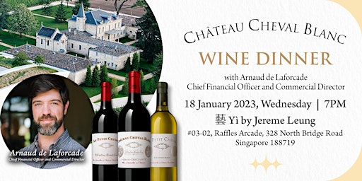 Crystal Wines Presents: Chateau Cheval Blanc Wine Dinner primary image