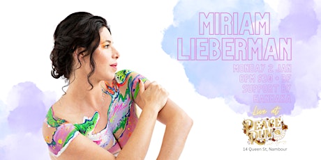Miriam Lieberman Live at Peace Run Records primary image