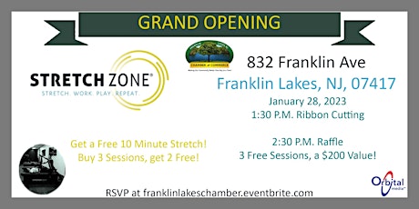 Ribon Cutting & Grand Opening of Stretch Zone (Franklin Lakes)