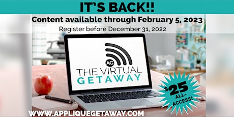 The 2022 Virtual Getaway Presented by The Applique Getaway
