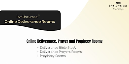 Primaire afbeelding van (2024) IAUC Online Deliverance, Prayer and Prophecy Room