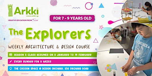 (Season 2 Resumes 8-Jan) Arkki Weekly Architecture & Design for 7-9 y.o. primary image