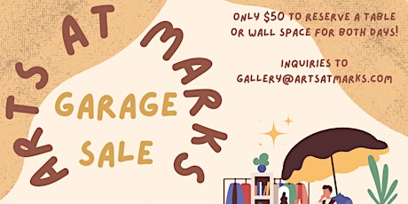 ARTS at Marks Garage Sale - Vendor (Jan 6-7, 2023)