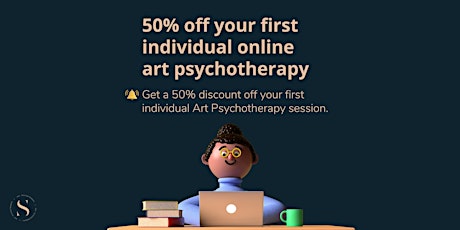 50% off your first individual online art psychotherapy