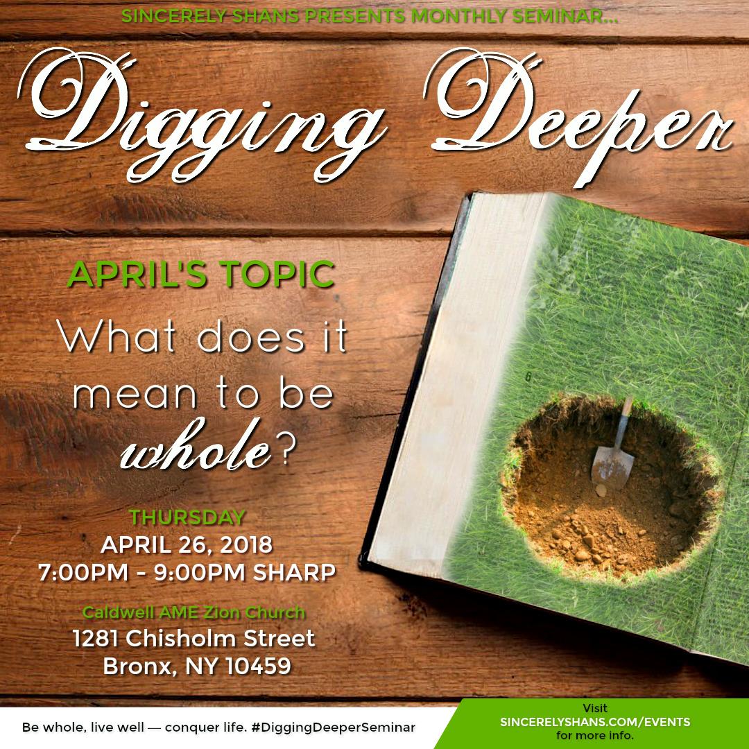 What does it mean to be whole? | Digging Deeper Seminar