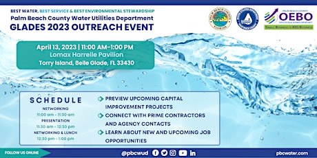 PBC Water Utilities Department  Glades S/M/WBE Outreach Engagement