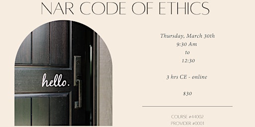 NAR Code Of Ethics