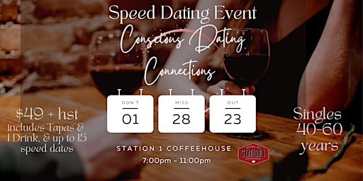 Conscious Speed Date for Singles 40-60 yrs
