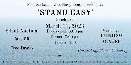 Navy League and Sea Cadet 'STAND EASY' Fundraiser