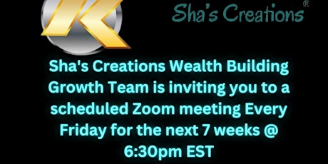 Sha's Creations Wealth Building Growth
