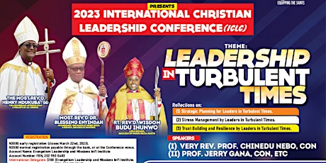 2023 INTERNATIONAL CHRISTIAN LEADERSHIP CONFERENCE (ICLC)