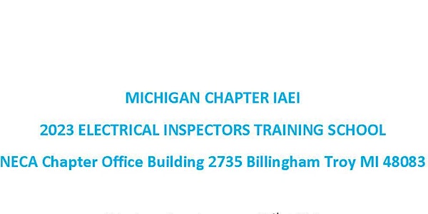 Electrical Inspector School 2023