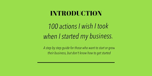 Step by Step Guide For 100  Actions To Take When Starting Your Business  primärbild