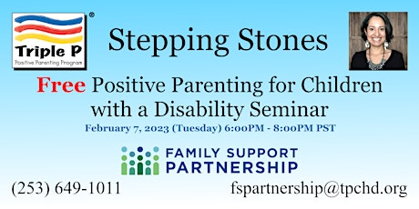 FREE  Positive Parenting for Children with a Disability Seminar (3 of 3)