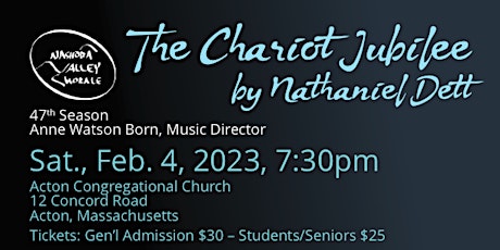 NVC Winter Concert - The Chariot Jubilee - SATURDAY, FEB 4, 2023