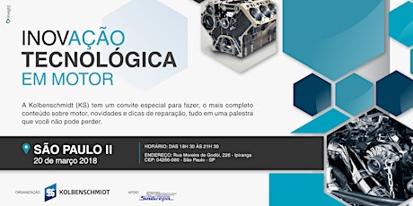 Imagem principal do evento Inovação Tecnológica em Motor - São Paulo II
