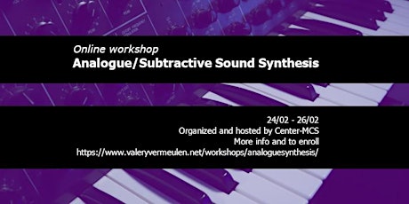 Workshop Analogue/Subtractive Sound Synthesis