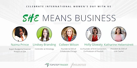She Means Business: Celebrating International Women's Day primary image