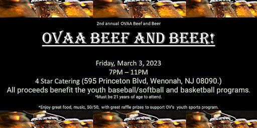 OVAA 2nd Annual Beef and Beer