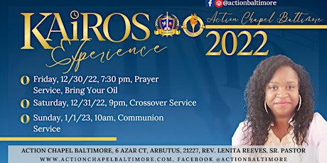 New Year's Crossover Services: Kairos Weekend: Action Chapel, 12/31/22 -1/1