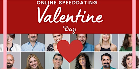 Primaire afbeelding van Valentijnsdag Online SpeedDating voor Man en Vrouw, 40+