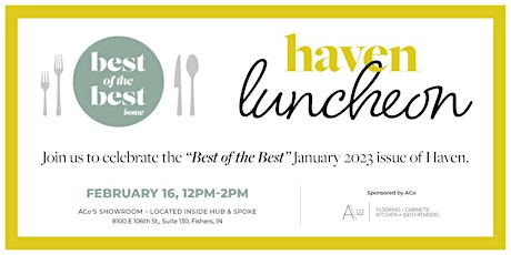 Haven's January 2023 Luncheon Sponsored by ACo