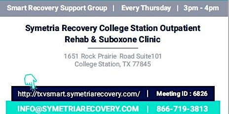Symetria Recovery Presents: SMART Recovery primary image