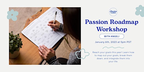 Imagem principal de Passion Roadmap Workshop with Passion Planner Founder Angel Trinidad