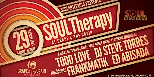 SOULTherapy at Grape & The Grain