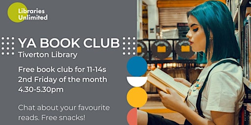 YA book club - Tiverton Library  primärbild
