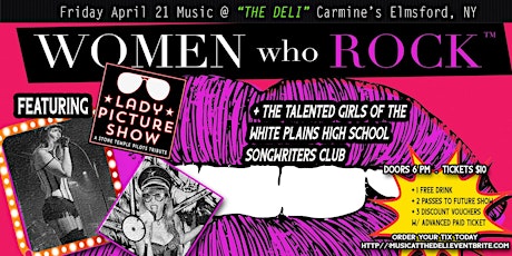 Music@THE DELI: WOMEN WHO ROCK NIGHT  Lady Picture Show + WPHS Songwriters