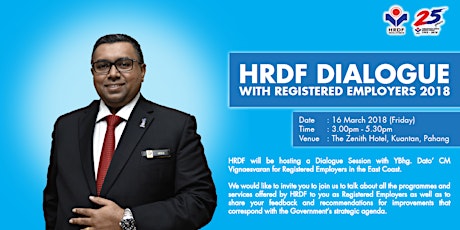 HRDF Dialogue With Registered Employers 2018 primary image