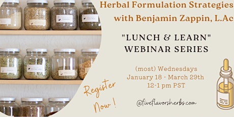 Free Herbal Formulation Meet Up Series with Benjamin Zappin, L.Ac.