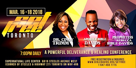 SetFree Conference with Dr. Cindy Trimm and Apostle Bible Davids primary image