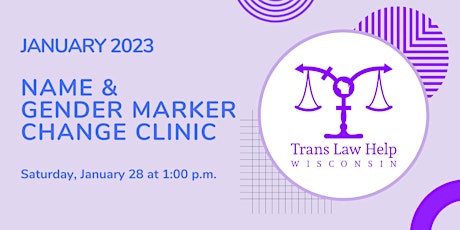 January 2023 Name & Gender Marker Change Clinic primary image