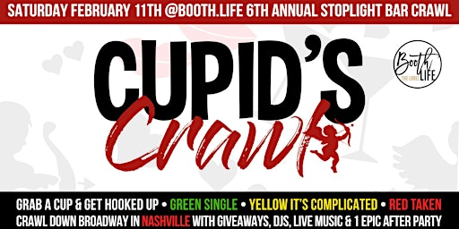 Cupid's Crawl Nashville Bar Crawl by Booth Life