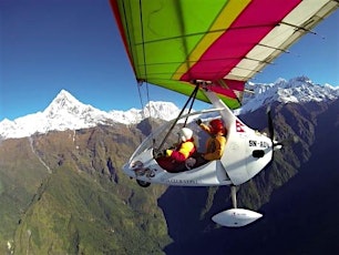 Microlight flight to the foothills of the Himalayas